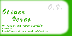 oliver veres business card